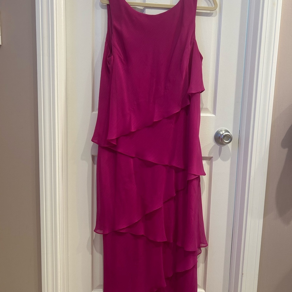 Ursula of Switzerland Fuchsia Asymmetrical Dress